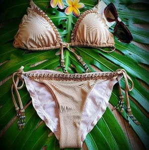 Bikini set with hand made details